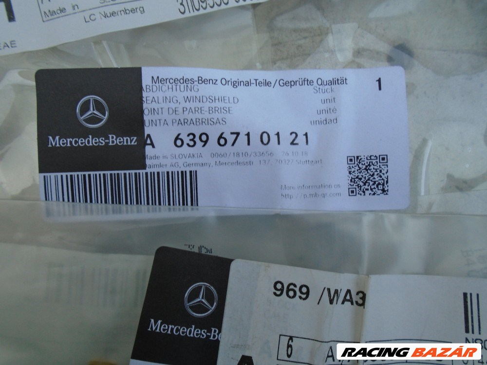 [GYÁRI ÚJ] Mercedes-Benz Szélvédő VITO + kéder gumi szalag  5. kép